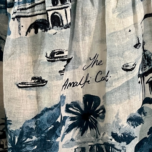 Cynthia Rowley Linen Skirt with Charming Print - Picture 2 of 3